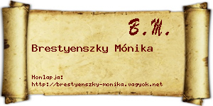 Brestyenszky Mónika névjegykártya